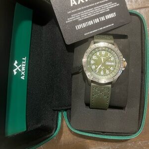 Green and Silver Men's Watch
